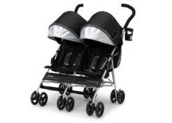 Jeep TurboGlyde Plus Side By Side Double Stroller -Delta Children 11509 001 Jeep TurboGlyde Side by Side Plus Black Silo 17 scaled