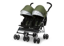 Jeep TurboGlyde Plus Side By Side Double Stroller -Delta Children 11509 2182 Jeep TurboGlyde Side by Side Plus Olive Green Silo 05 scaled