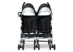 Jeep TurboGlyde Side By Side Double Stroller -Delta Children 11650 001 Jeep TurboGlyde Side by Side Stroller Black Silo 03 scaled