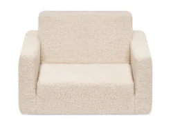 Delta Children Cozee Flip-Out Sherpa 2-in-1 Convertible Chair To Lounger For Kids -Delta Children 208223 5030 Cozee Flip Out Chair Sherpa Cream Silo 01 scaled
