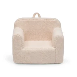 Delta Children Cozee Sherpa Chair For Kids -Delta Children 208224 5030 Sherpa CPD Chair Cream Silo 101