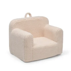 Delta Children Cozee Sherpa Chair For Kids -Delta Children 208224 5030 Sherpa CPD Chair Cream Silo 102