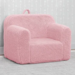Delta Children Cozee Sherpa Chair For Kids -Delta Children 208224 5032 CPD Sherpa Chair pink lifestyle 103