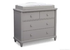 Delta Children -Delta Children 325040 026 belmont 4 drw dresser with changing top grey angle 02 hi res 658fd606 d0a4 4d3a 9939 6207b98e3617