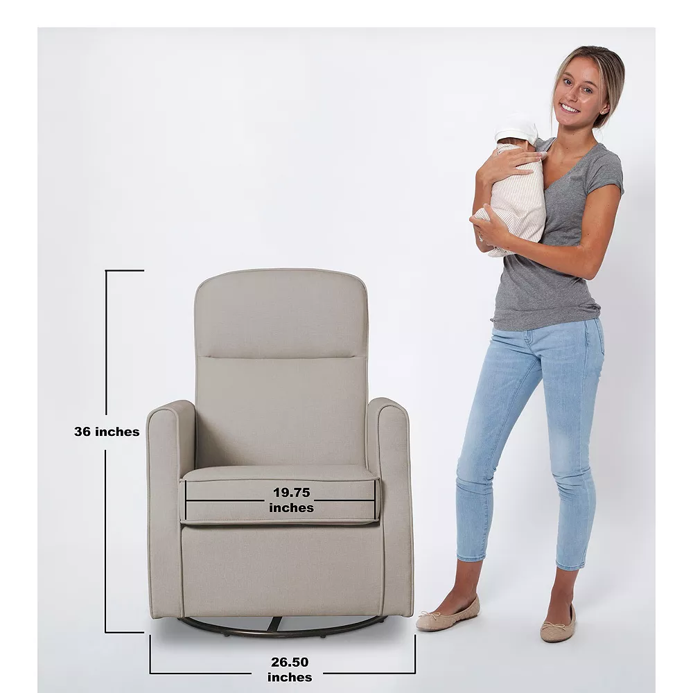 Delta Children Blair Glider Swivel Rocker Chair 3 Delta Children Blair Glider Swivel Rocker Chair - Image 3