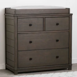 Monterey 4 Drawer Dresser With Changing Top -Delta Children 330040 084 Monterey 4 Drawer Dresser with topper hangtag square reshoot scaled