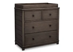 Monterey 4 Drawer Dresser With Changing Top -Delta Children 330040 084 monterey 4 drw dresser angle changing top scaled