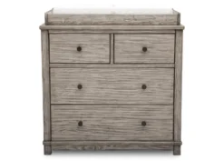 Monterey 4 Drawer Dresser With Changing Top -Delta Children 330040 119 monterey 4 drw dresser changing top pad rustic white angle e195dc86 b878 4e28 9475 4650b4a133f2