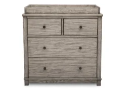 Monterey 4 Drawer Dresser With Changing Top -Delta Children 330040 119 monterey 4 drw dresser changing top rustic white angled 1f98397c e635 4467 a160 cb3ff6f6e30b