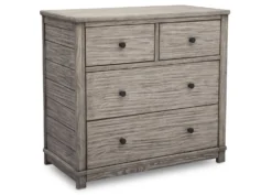 Monterey 4 Drawer Dresser With Changing Top -Delta Children 330040 119 monterey 4 drw dresser rustic white angle 287778f1 648a 462a 821d 6bcb86d514b3