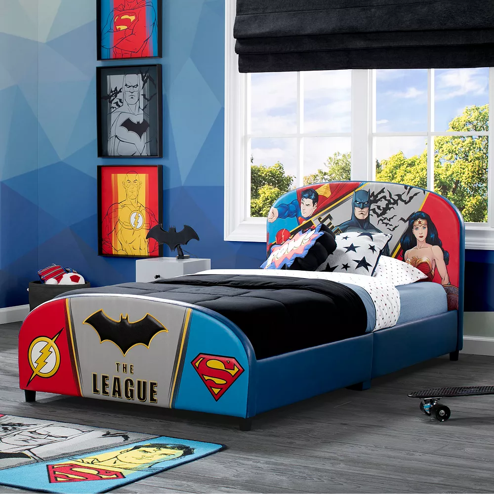 Delta Children Justice League Upholstered Twin Bed 2 Delta Children Justice League Upholstered Twin Bed - Image 2