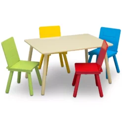Delta Children Kids Colorful Table And Chair Set