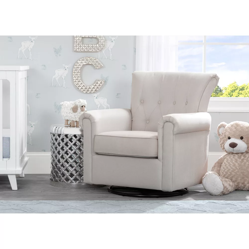Delta Children Harper Nursery Glider Swivel Rocker Chair 2 Delta Children Harper Nursery Glider Swivel Rocker Chair - Image 2