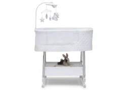 Nod Bassinet - Smart Sleeper Compatible With Amazon Alexa, Google Assistant And Delta Children Connect App -Delta Children 37232 100 NodSmartSleeperWifi White Silo 11 scaled