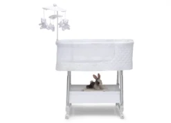 Nod Bassinet - Smart Sleeper Compatible With Amazon Alexa, Google Assistant And Delta Children Connect App -Delta Children 37232 100 NodSmartSleeperWifi White Silo 52 scaled