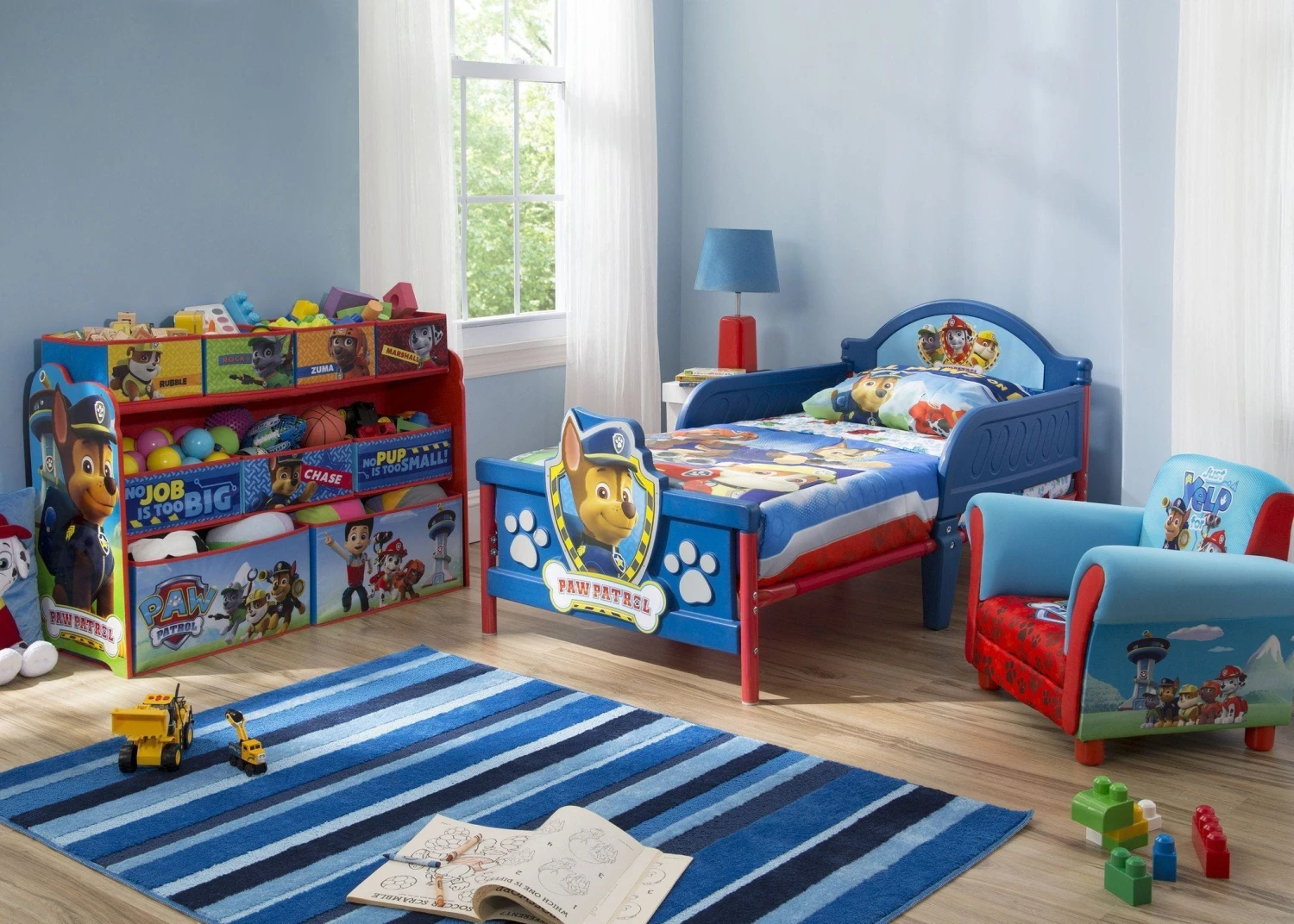 Delta Children PAW Patrol Deluxe Multi-Bin Toy Organizer 2 Delta Children PAW Patrol Deluxe Multi-Bin Toy Organizer - Image 2