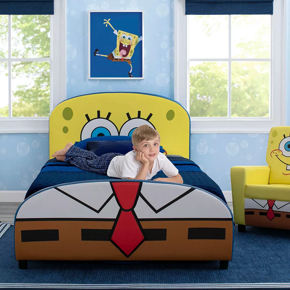 Delta Children SpongeBob SquarePants Upholstered Twin Bed 2 Delta Children SpongeBob SquarePants Upholstered Twin Bed - Image 2