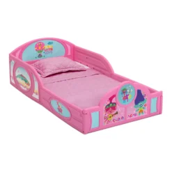 Delta Children DreamWorks Trolls World Tour Plastic Sleep & Play Toddler Bed