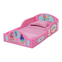 Delta Children DreamWorks Trolls World Tour Plastic Sleep & Play Toddler Bed -Delta Children 4393804 ALT2