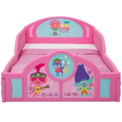 Delta Children DreamWorks Trolls World Tour Plastic Sleep & Play Toddler Bed -Delta Children 4393804 ALT3