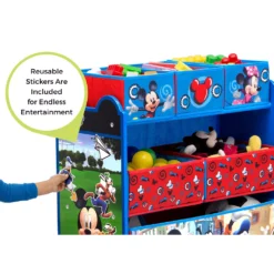 Disney's Mickey Mouse 6-Bin Design And Store Toy Organizer By Delta Children -Delta Children 4576404 ALT2