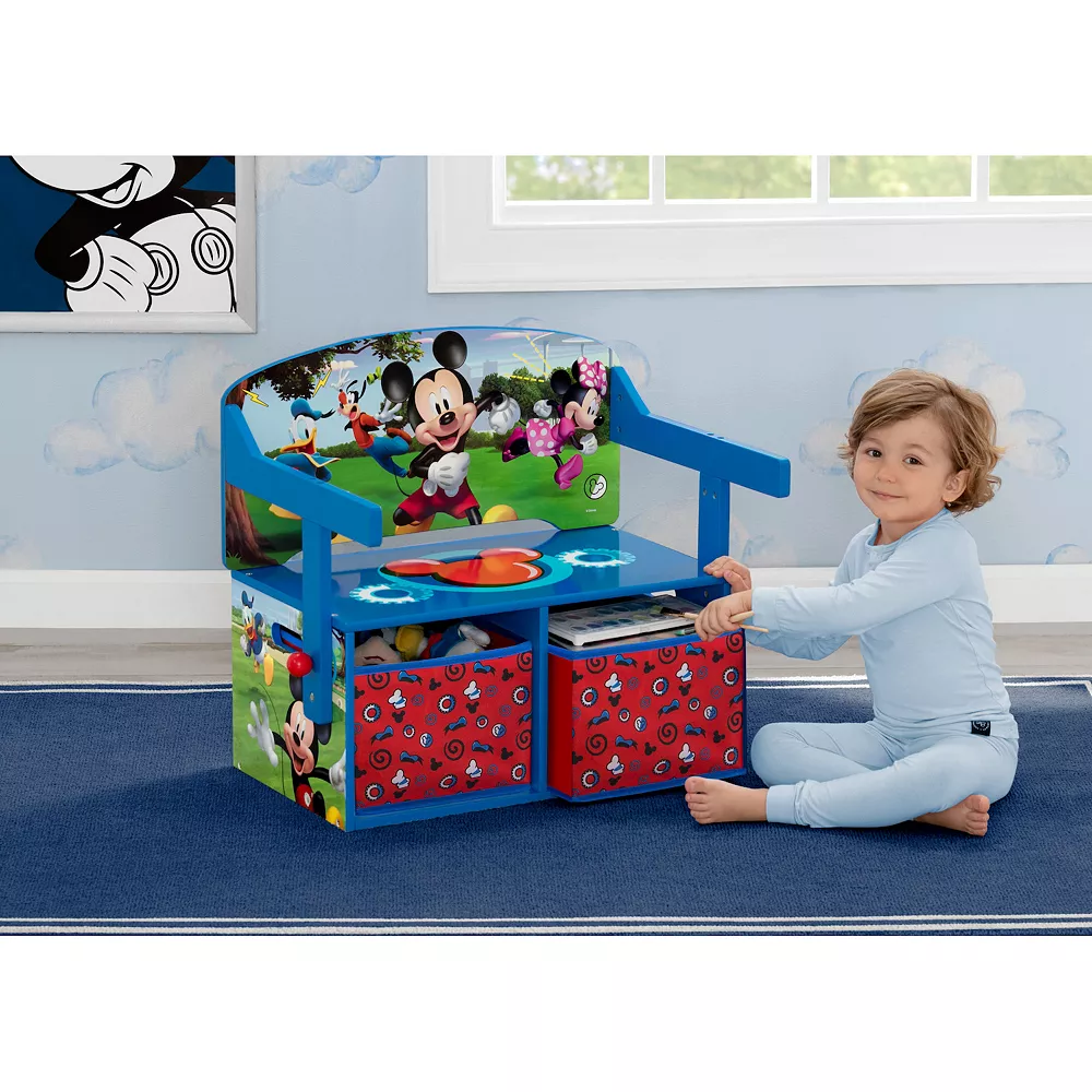 Disney's Mickey Mouse Convertible Activity Bench By Delta Children 2 Disney's Mickey Mouse Convertible Activity Bench By Delta Children - Image 2