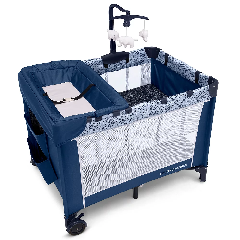 Delta Children LX Deluxe Portable Baby Play Yard With Removable Bassinet And Changing Table 1 Delta Children LX Deluxe Portable Baby Play Yard With Removable Bassinet And Changing Table