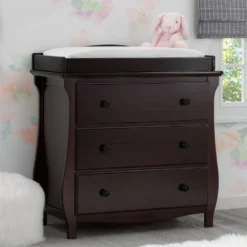 Delta Children Lancaster 3 Drawer Dresser With Changing Top -Delta Children 552030 207 crop square