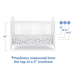 Delta Children Madeline 4-in-1 Convertible Crib With Included Conversion Rails -Delta Children 5959118 ALT5