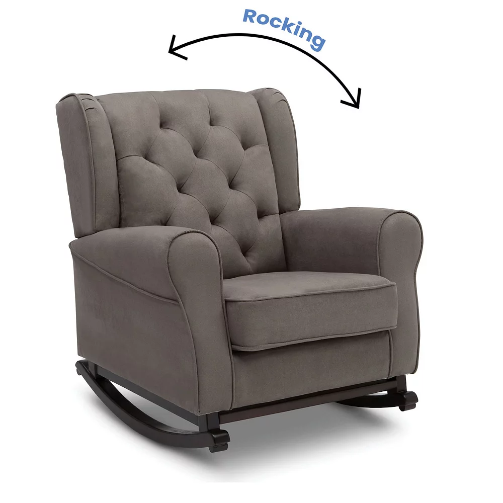 Delta Children Emma Upholstered Rocking Chair 2 Delta Children Emma Upholstered Rocking Chair - Image 2