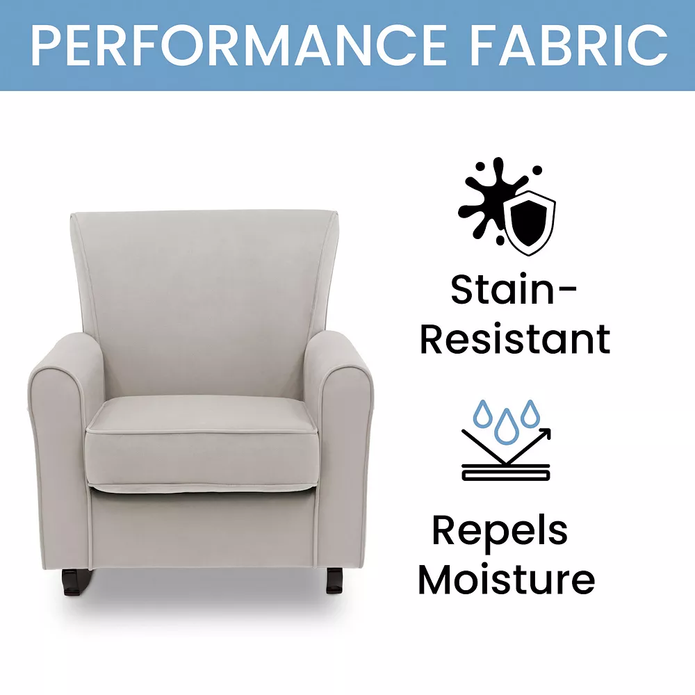 Delta Children Lancaster Rocking Chair With LiveSmart Fabric 4 Delta Children Lancaster Rocking Chair With LiveSmart Fabric - Image 4