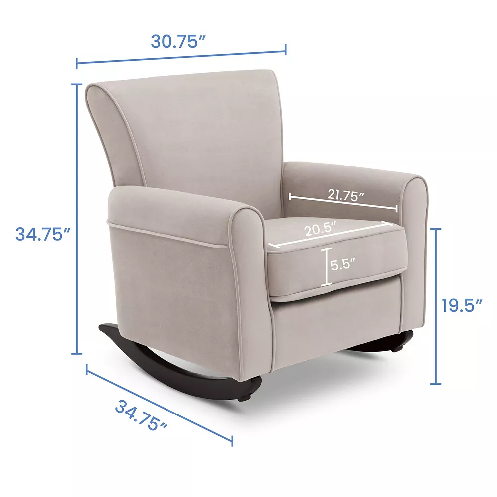 Delta Children Lancaster Rocking Chair With LiveSmart Fabric 6 Delta Children Lancaster Rocking Chair With LiveSmart Fabric - Image 6