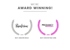 Delta Children Ava 3-in-1 Convertible Crib -Delta Children 6801 141 Ava3 in 1Crib Black Espresso Badges scaled