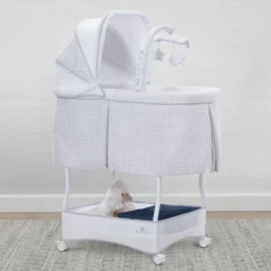 IComfort Auto Glide Bassinet -Delta Children 701605 2143 Serta iComfort Auto Gliding Bassinet lifestyle