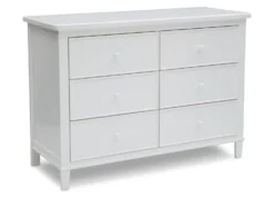 Delta Children Haven 6 Drawer Dresser -Delta Children 79706 100 haven dresser white left hi res 80409f5d ef06 4907 85aa 1eb4f37758c9