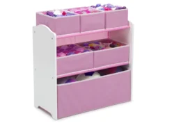 Delta Children 4-Piece Toddler Playroom Set -Delta Children 99607GN pink playroom set multi bin right props scaled