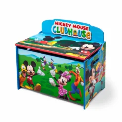 Delta Children Disney Mickey Mouse 4-Piece Playroom Set - Includes Table With 2 Chairs And Deluxe Toy Box -Delta Children 99725MM 1051 bundle mickey silo 06 scaled
