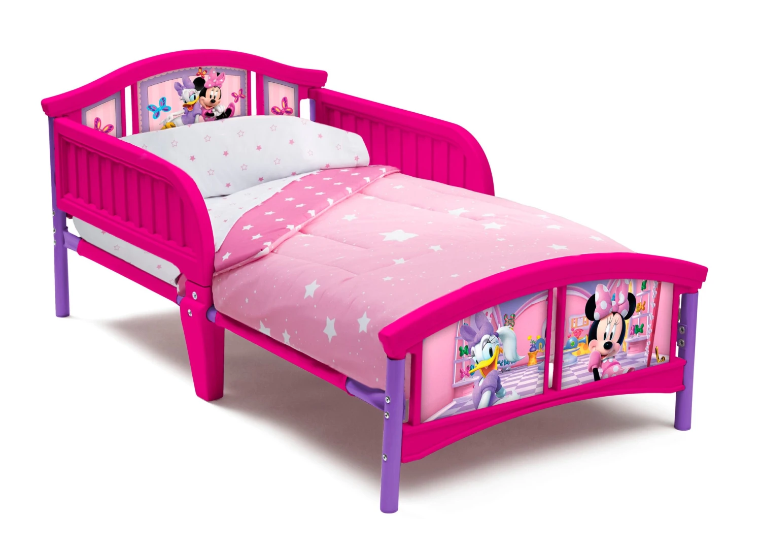 Delta Children Disney Minnie Mouse 2-Piece Toddler Bedroom Set - Includes Toddler Bed And Deluxe Toy Box 2 Delta Children Disney Minnie Mouse 2-Piece Toddler Bedroom Set - Includes Toddler Bed And Deluxe Toy Box - Image 2