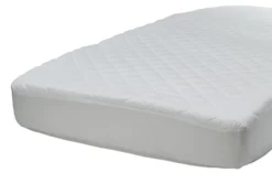 Luxury Fitted Mattress Pad Cover -Delta Children B31110 beautyrest black fitted matt angle 01 scaled