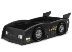 Delta Children Grand Prix Race Car Toddler-to-Twin Bed -Delta Children BB81324GN grand prix black toddler left hi res scaled
