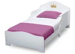 Delta Children Princess Crown Wood Toddler Bed 8 Delta Children Princess Crown Wood Toddler Bed -Delta Children BB81404GN princess wood toddler bed left hi res scaled