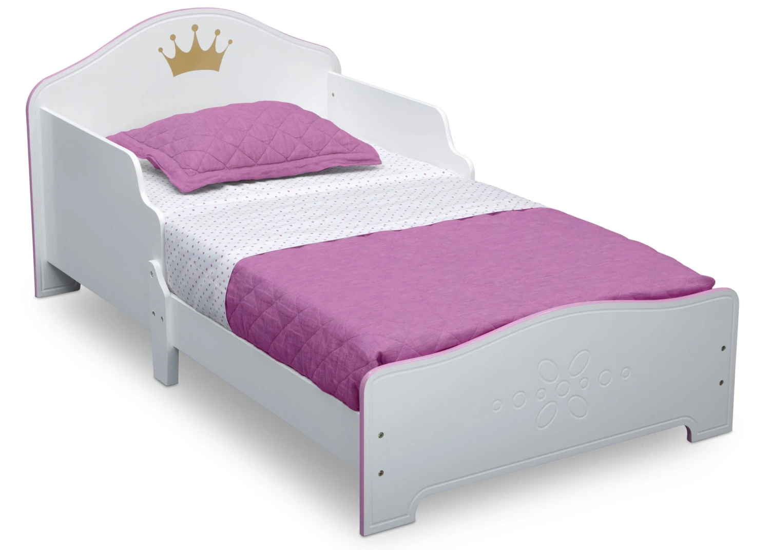 Delta Children Princess Crown Wood Toddler Bed 3 Delta Children Princess Crown Wood Toddler Bed - Image 3