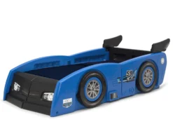 Delta Children Grand Prix Race Car Toddler-to-Twin Bed -Delta Children BB81424GN grand prix blue toddler left hi res scaled