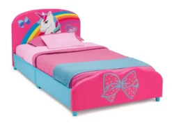 Delta Children JoJo Siwa Upholstered Twin Bed 13 Delta Children JoJo Siwa Upholstered Twin Bed -Delta Children BB81440JS jojo twin bed right pillow high res scaled