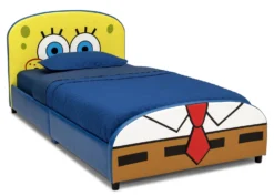 Delta Children SpongeBob SquarePants Upholstered Twin Bed 9 Delta Children SpongeBob SquarePants Upholstered Twin Bed -Delta Children BB81447SB spongebob upholstered twin bed right pillow hi res scaled