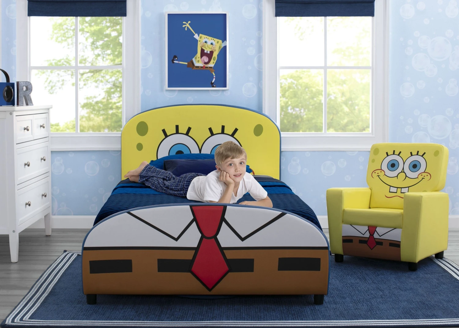 Delta Children SpongeBob SquarePants Upholstered Twin Bed 2 Delta Children SpongeBob SquarePants Upholstered Twin Bed - Image 2