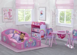 Delta Children Peppa Pig 6 Bin Design And Store Toy Organizer -Delta Children BB81454PG peppa pig roomshot hi res scaled