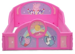 Delta Children Peppa Pig Plastic Sleep And Play Toddler Bed -Delta Children BB81454PG peppa sleep and play footboard hi res scaled