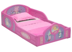 Delta Children Peppa Pig Plastic Sleep And Play Toddler Bed -Delta Children BB81454PG peppa sleep and play right hi res scaled