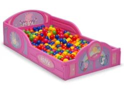 Delta Children Peppa Pig Plastic Sleep And Play Toddler Bed -Delta Children BB81454PG peppa sleep and play right props hi res scaled